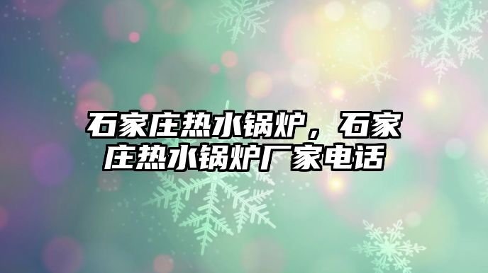 石家莊熱水鍋爐，石家莊熱水鍋爐廠家電話