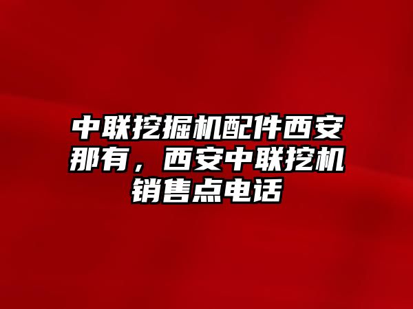 中聯(lián)挖掘機(jī)配件西安那有，西安中聯(lián)挖機(jī)銷售點(diǎn)電話