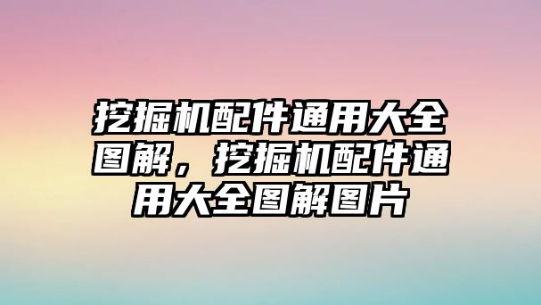 挖掘機(jī)配件通用大全圖解，挖掘機(jī)配件通用大全圖解圖片