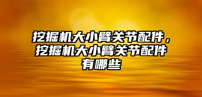 挖掘機大小臂關(guān)節(jié)配件，挖掘機大小臂關(guān)節(jié)配件有哪些