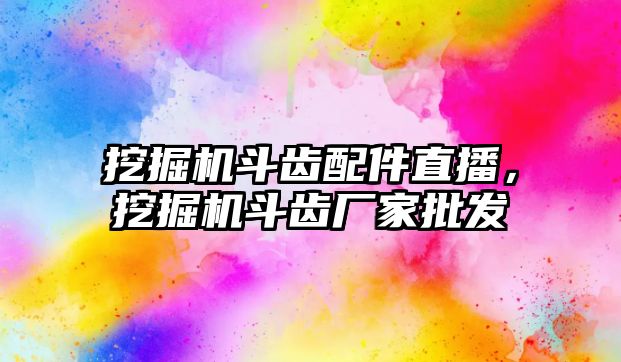 挖掘機斗齒配件直播，挖掘機斗齒廠家批發(fā)