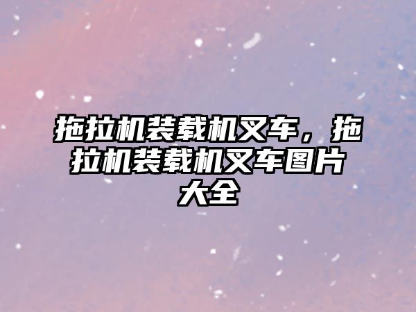 拖拉機(jī)裝載機(jī)叉車，拖拉機(jī)裝載機(jī)叉車圖片大全