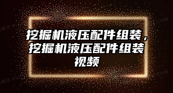 挖掘機(jī)液壓配件組裝，挖掘機(jī)液壓配件組裝視頻