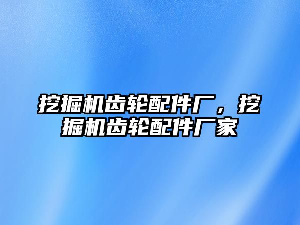 挖掘機(jī)齒輪配件廠，挖掘機(jī)齒輪配件廠家