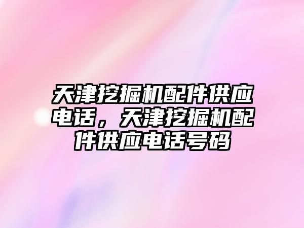 天津挖掘機配件供應電話，天津挖掘機配件供應電話號碼