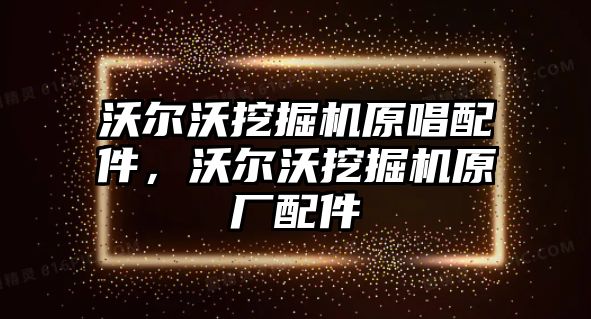 沃爾沃挖掘機原唱配件，沃爾沃挖掘機原廠配件