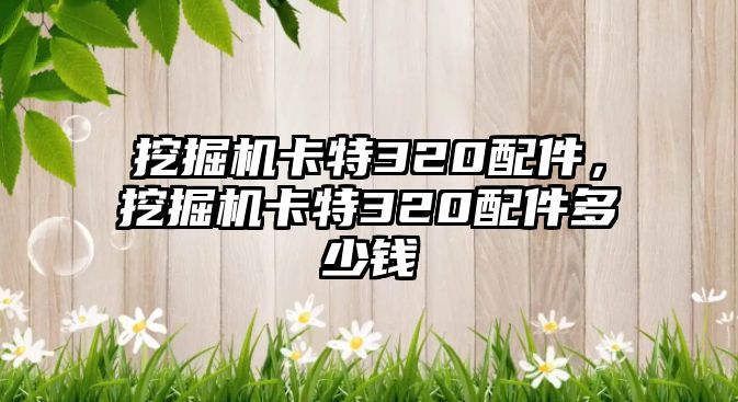 挖掘機(jī)卡特320配件，挖掘機(jī)卡特320配件多少錢