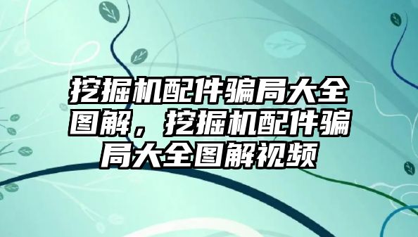 挖掘機(jī)配件騙局大全圖解，挖掘機(jī)配件騙局大全圖解視頻