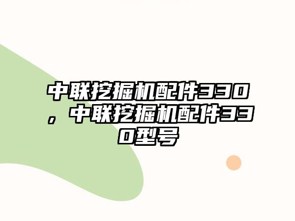 中聯挖掘機配件330，中聯挖掘機配件330型號