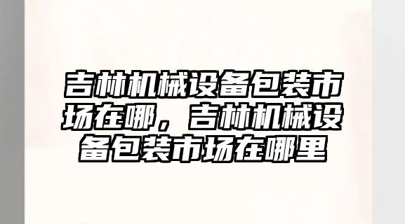 吉林機械設(shè)備包裝市場在哪，吉林機械設(shè)備包裝市場在哪里