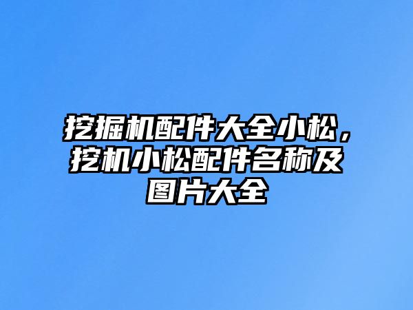 挖掘機配件大全小松，挖機小松配件名稱及圖片大全