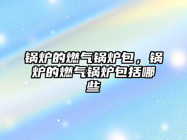 鍋爐的燃?xì)忮仩t包，鍋爐的燃?xì)忮仩t包括哪些