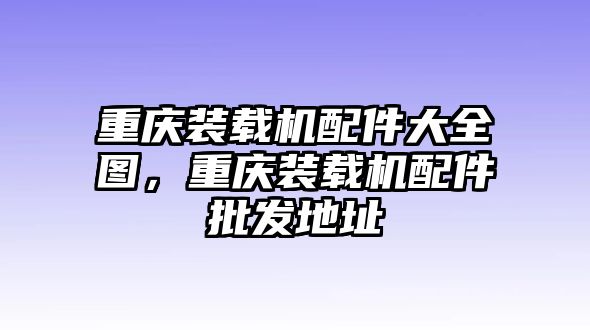 重慶裝載機配件大全圖，重慶裝載機配件批發(fā)地址