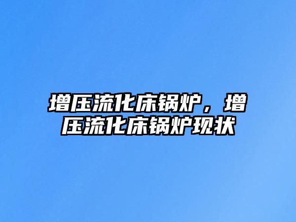 增壓流化床鍋爐，增壓流化床鍋爐現(xiàn)狀