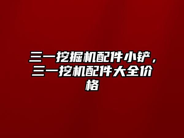 三一挖掘機(jī)配件小鏟，三一挖機(jī)配件大全價(jià)格