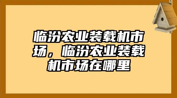 臨汾農(nóng)業(yè)裝載機(jī)市場，臨汾農(nóng)業(yè)裝載機(jī)市場在哪里