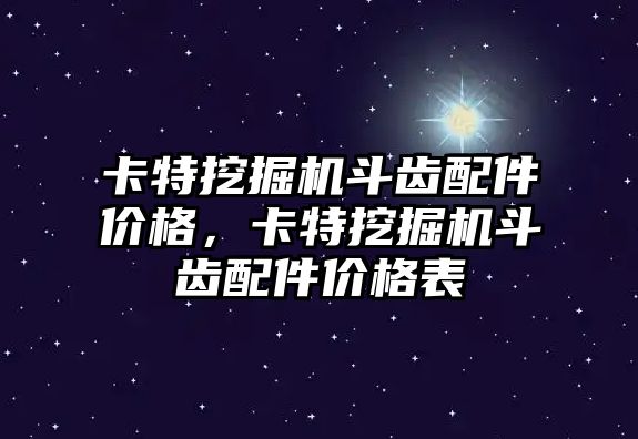 卡特挖掘機斗齒配件價格，卡特挖掘機斗齒配件價格表