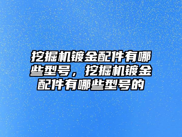 挖掘機(jī)鍍金配件有哪些型號，挖掘機(jī)鍍金配件有哪些型號的