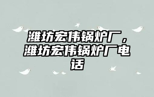 濰坊宏偉鍋爐廠，濰坊宏偉鍋爐廠電話