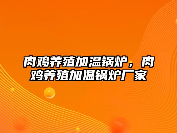 肉雞養(yǎng)殖加溫鍋爐，肉雞養(yǎng)殖加溫鍋爐廠家