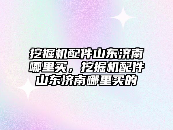 挖掘機配件山東濟南哪里買，挖掘機配件山東濟南哪里買的