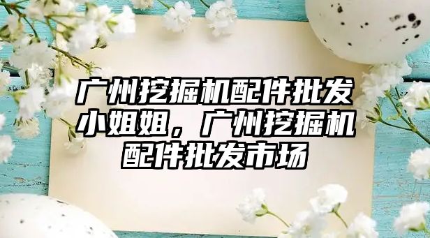 廣州挖掘機配件批發(fā)小姐姐，廣州挖掘機配件批發(fā)市場