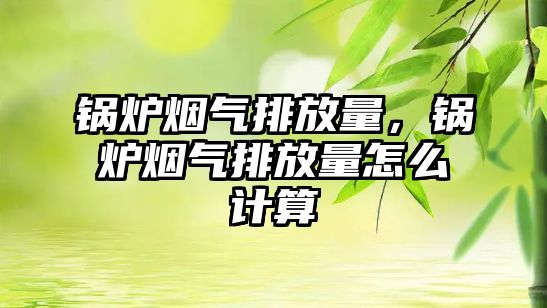 鍋爐煙氣排放量，鍋爐煙氣排放量怎么計(jì)算