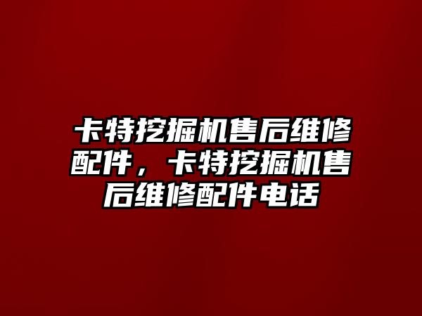 卡特挖掘機(jī)售后維修配件，卡特挖掘機(jī)售后維修配件電話