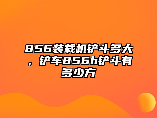 856裝載機(jī)鏟斗多大，鏟車(chē)856h鏟斗有多少方