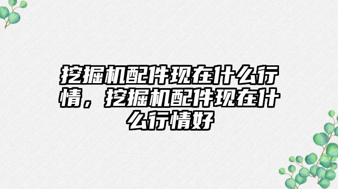 挖掘機(jī)配件現(xiàn)在什么行情，挖掘機(jī)配件現(xiàn)在什么行情好