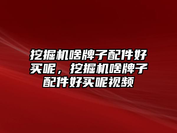 挖掘機(jī)啥牌子配件好買呢，挖掘機(jī)啥牌子配件好買呢視頻