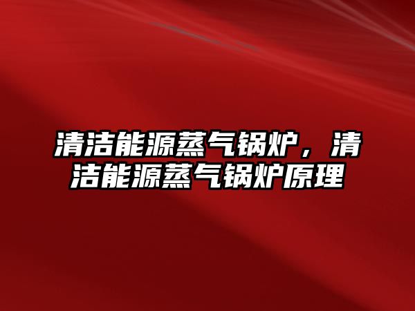 清潔能源蒸氣鍋爐，清潔能源蒸氣鍋爐原理