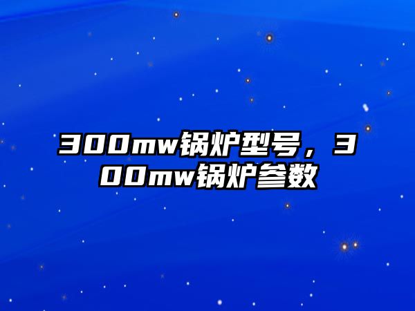 300mw鍋爐型號(hào)，300mw鍋爐參數(shù)