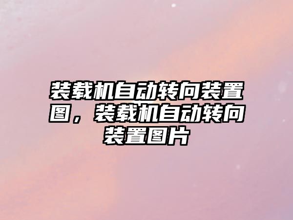 裝載機自動轉(zhuǎn)向裝置圖，裝載機自動轉(zhuǎn)向裝置圖片