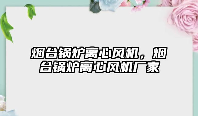 煙臺鍋爐離心風(fēng)機，煙臺鍋爐離心風(fēng)機廠家