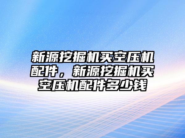 新源挖掘機(jī)買空壓機(jī)配件，新源挖掘機(jī)買空壓機(jī)配件多少錢