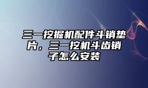 三一挖掘機配件斗銷墊片，三一挖機斗齒銷子怎么安裝