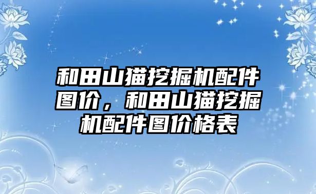 和田山貓挖掘機配件圖價，和田山貓挖掘機配件圖價格表