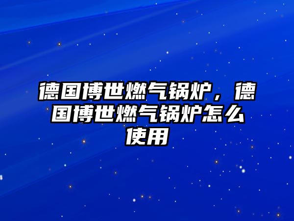 德國(guó)博世燃?xì)忮仩t，德國(guó)博世燃?xì)忮仩t怎么使用