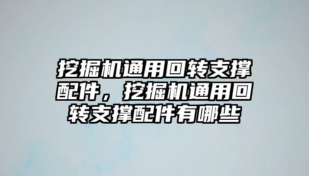 挖掘機通用回轉(zhuǎn)支撐配件，挖掘機通用回轉(zhuǎn)支撐配件有哪些