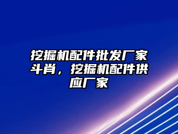 挖掘機配件批發(fā)廠家斗肖，挖掘機配件供應廠家