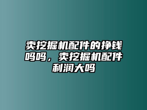 賣挖掘機配件的掙錢嗎嗎，賣挖掘機配件利潤大嗎