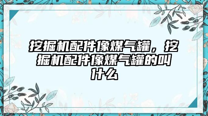 挖掘機配件像煤氣罐，挖掘機配件像煤氣罐的叫什么