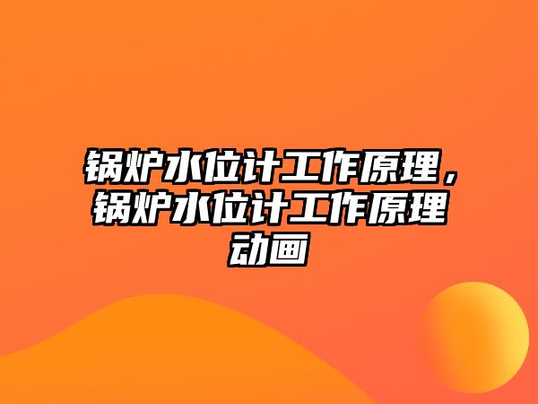 鍋爐水位計工作原理，鍋爐水位計工作原理動畫