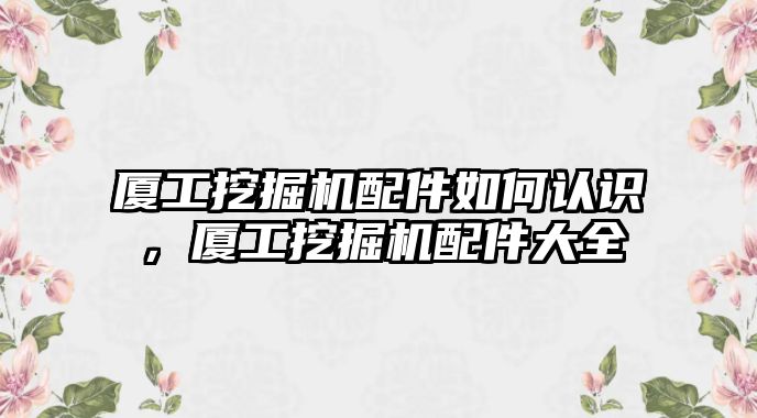 廈工挖掘機(jī)配件如何認(rèn)識(shí)，廈工挖掘機(jī)配件大全