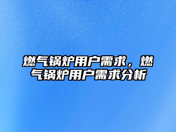 燃?xì)忮仩t用戶需求，燃?xì)忮仩t用戶需求分析