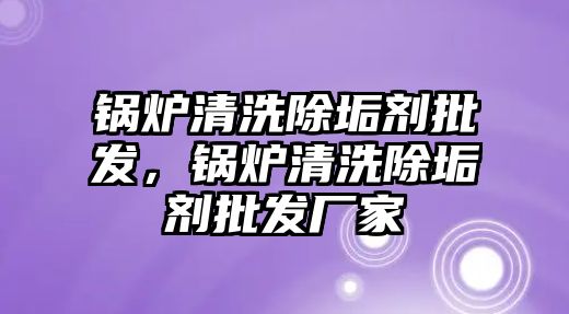 鍋爐清洗除垢劑批發(fā)，鍋爐清洗除垢劑批發(fā)廠家