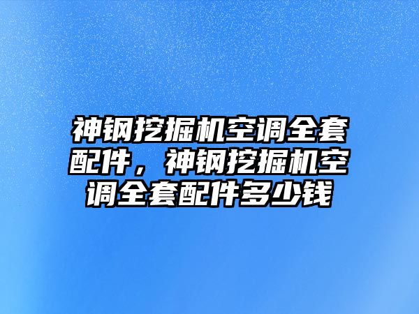 神鋼挖掘機(jī)空調(diào)全套配件，神鋼挖掘機(jī)空調(diào)全套配件多少錢