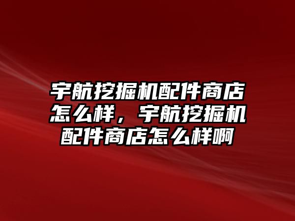 宇航挖掘機配件商店怎么樣，宇航挖掘機配件商店怎么樣啊