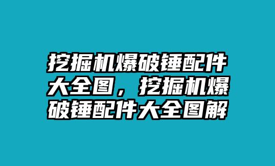 挖掘機(jī)爆破錘配件大全圖，挖掘機(jī)爆破錘配件大全圖解